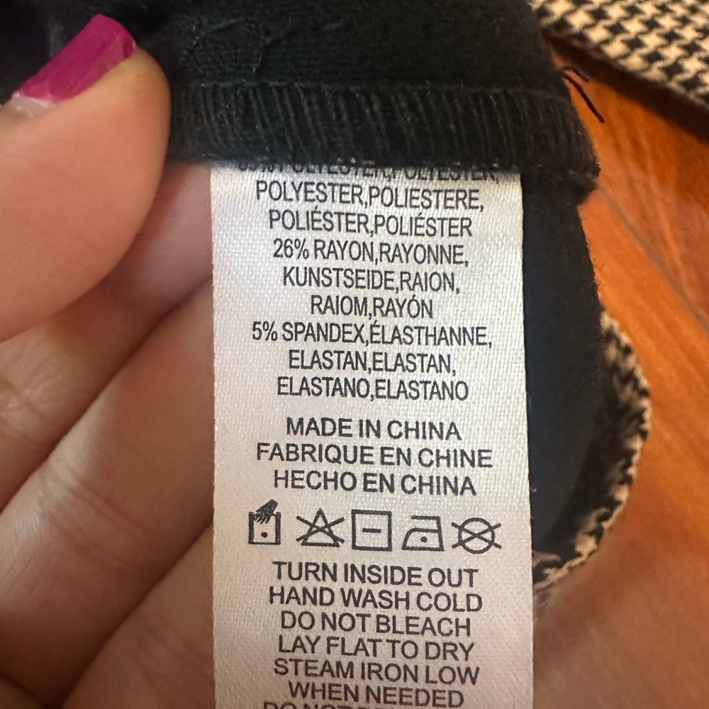 Current Air Houndstooth Shacket Jacket Small Brow… - image 6